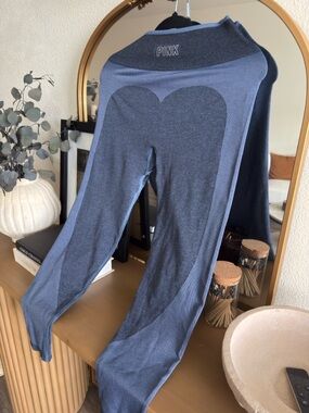 PINK Two-Tone Blue Athletic Leggings